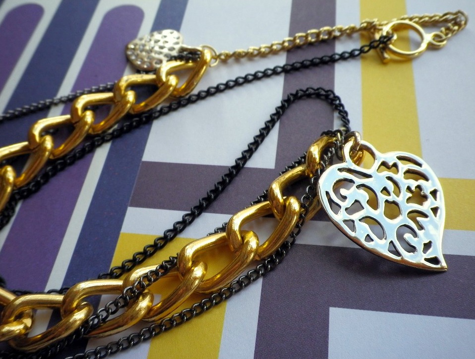 Filigree Heart Lil Gangster Necklace by Glamour Twinkles Jewelry available 